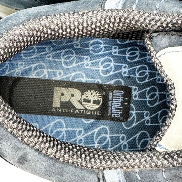 TIMBERLAND PRO Womens Steel-toe ASTM Leather Lace-up Work Shoes • 7.5 • blue - Picture 9 of 11